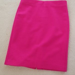 NEW JCrew Wool Skirt in fuchsia color